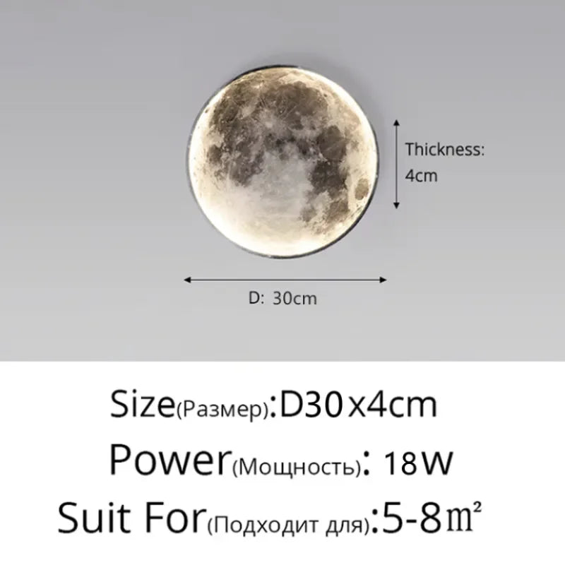 Minimalist Moon Wall Lamp