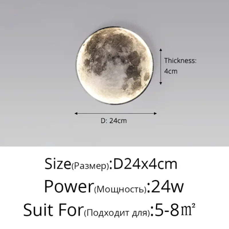 Minimalist Moon Wall Lamp