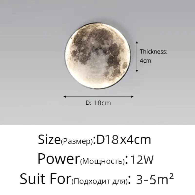Minimalist Moon Wall Lamp