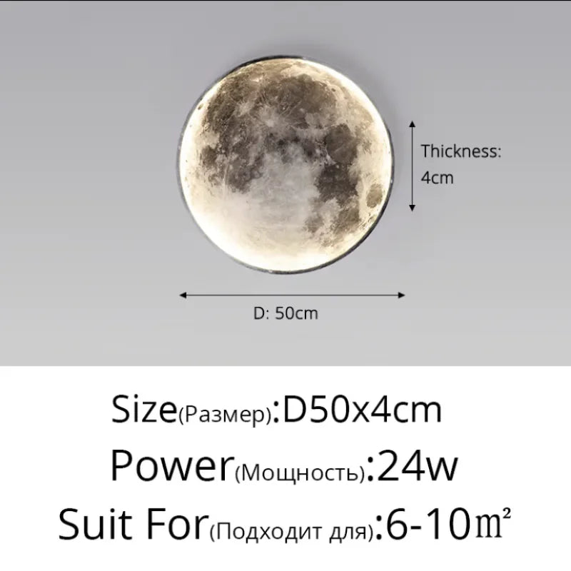 Minimalist Moon Wall Lamp