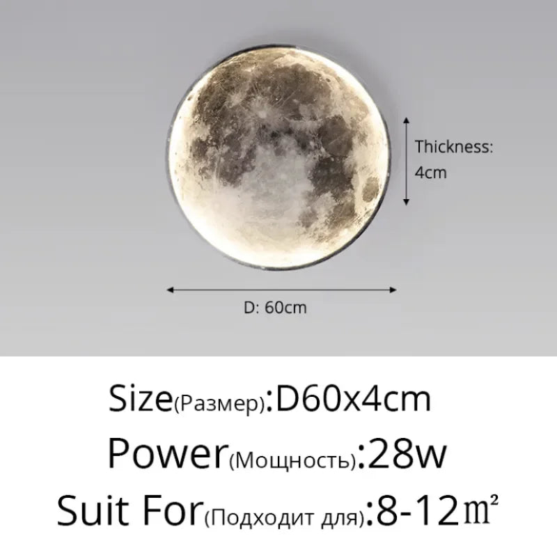Minimalist Moon Wall Lamp