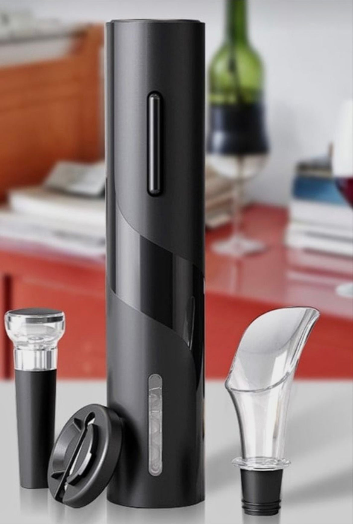 Electric wine opener set