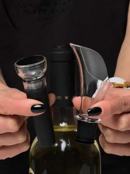 Electric wine opener set