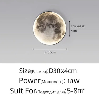 Minimalist Moon Wall Lamp