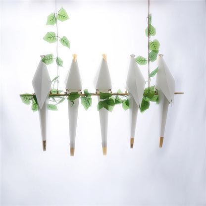 Modern Paper Crane birds Hanging lamps